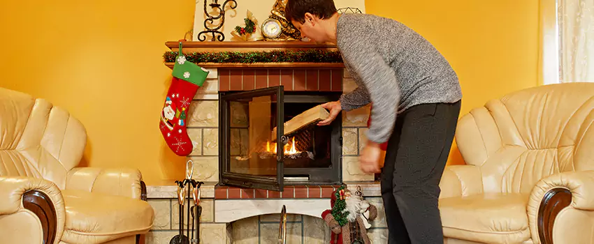 Rusted Metal Fireplace Restoration in Rutherford, New Jersey