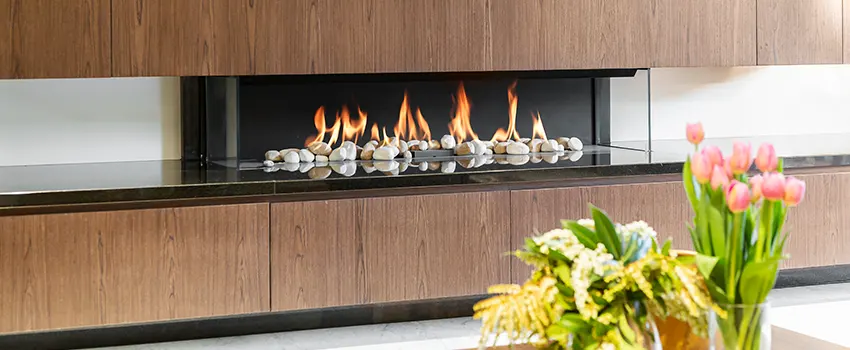 Double-height Fireplace Design Refurbishment in Rutherford, New Jersey